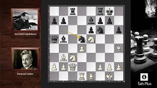 Emanuel Lasker vs José Raúl Capablanca * Škola pozicionog šaha na Šah Plus Kanalu *