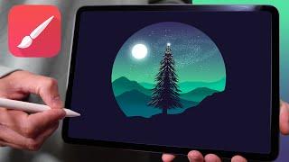 INFINITE PAINTER Tutorial From Beginner to PRO Infinite Painter Christmas Tree Tutorial in 2024