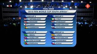 World Cup 2010 Groups (Dutch Comment)