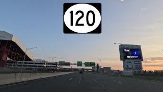 ⁴ᴷ⁶⁰ Driving Paterson Plank Road (New Jersey Route 120) in East Rutherford, New Jersey