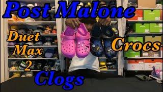 Post Malone Duet Max 2 clogs x Crocs Review + on foot