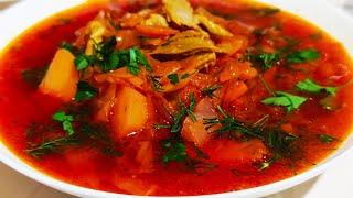 как приготовить вкусный красный борщ ! пошаговый рецепт приготовления .