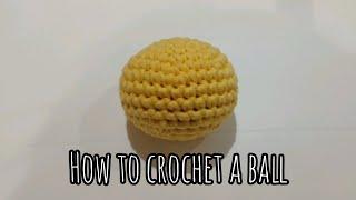 How to Crochet a Ball (Part 2 of 4) (UK) Working DC into magic ring