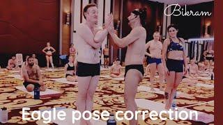 The eagle pose and the correction | by Bikram