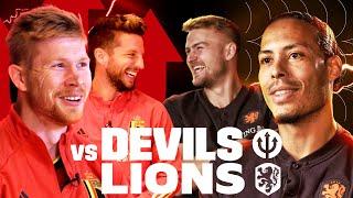 DEVILS vs LIONS quiz  | VAN DIJK & DE LIGT x DE BRUYNE & MERTENS 