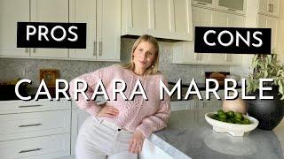 CARRARA MARBLE KITCHEN COUNTERTOPS | PROS & CONS | SHOULD YOU CHOOSE MARBLE?