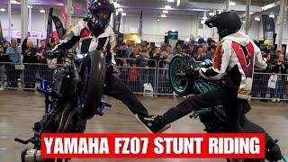 FZ07 and R7 Stunt Riding