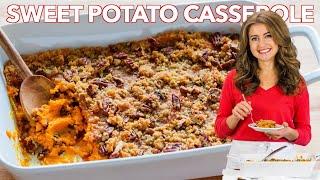 Sweet Potato Casserole with Pecan Topping