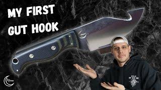 Making a Skinning Knife w/ a Gut Hook | Knife Making | Hand Forging