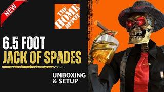 6.5 Ft Jack of Spades Animatronic Unboxing & Setup 2024 Home Depot