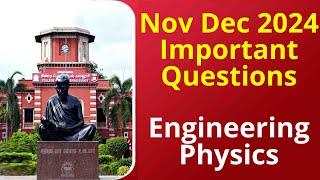 Engineering Physics Important Question | PH3151 | Anna University