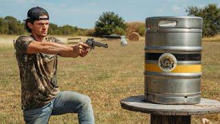 Shooting a Full Keg of Beer