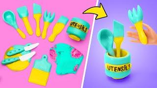 DIY Kitchen Utensils  For Your Dolls || Miniature Crafts