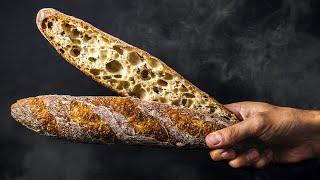 Extremely Open Crumb French Baguette | My Fav Sandwich Bread