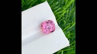 4.15 Carats Loose Baby Pink Tourmaline, Pink Gemstone Cushion Cut