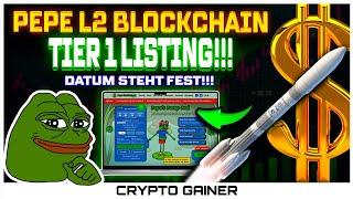 PEPE L2 BLOCKCHAIN LISTING STEHT FEST! WALE KAUFEN SICH EIN!!!