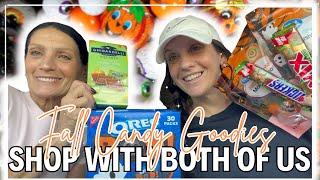 FALL GOODIES CANDY BAR SHOP WITH US | Hunting the viral CANDY CORN MARSHMALLOWS | Fall Candy Haul