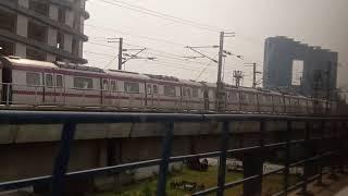 Blue Line Delhi Metro from Botanical Garden to Noida Sector 18 #journeyindelhimetro