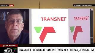 Transnet looking at handing over key Durban, Joburg line