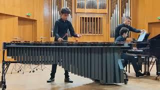 Alex and Victor Vichev perform: E. SÉJOURNÉ-Concerto for Marimba and Strings, Mvt. 3-Live in Concert