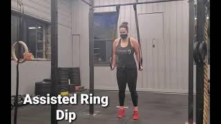 Assisted Ring Dip (Legs) | Movement Demo