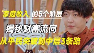 家庭收入的5个阶层，揭秘财富流向：从平民突破到中层有3条路  #财约你  #许知远#罗翔#王石