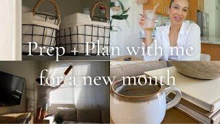 Prep + Plan for a new month with me // April goals + deep spring clean