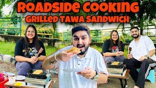 Roadside Grilled Tawa Sandwich Recipe | Easy & Super Tasty | Amanjass Vlogs |