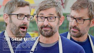 Louis Theroux jiggle jiggles in the Bake Off Tent | The Great Stand Up To Cancer Bake Off