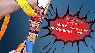  #Hilfe!!! Spanngurt lässt sich nicht lösen  Spanngurt öffnen Problemfall verklemmt