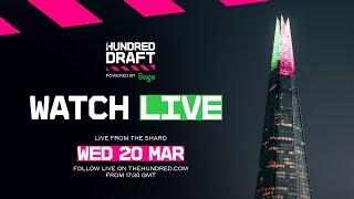  WATCH Live | The Hundred Draft, Powered by Sage | Wednesday 20th March