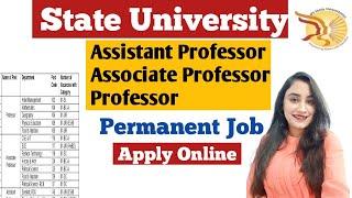 state university recruitment | assistant professor vacancy 2023 | faculty jobs