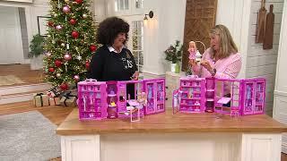 Barbie Dream Closet With Barbie Doll and Accessories on QVC