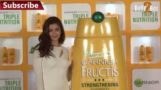 Alia Bhatt launches Garnier Fructis Triple Nutrition | Bolly2box