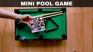  Table Top MINI POOL Game - Unboxing and Review 