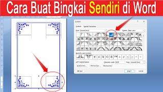 cara buat bingkai sendiri di word 2007, 2010, 2013, 2016, 2019