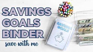 My Savings Goals Binder | Save Cash With Me