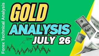 Gold Daily Analysis for July 26, 2024 by Nina Fx