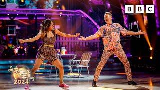 Paul Merson and Karen Hauer Salsa to Fireball by Pitbull and John Ryan  BBC Strictly 2024