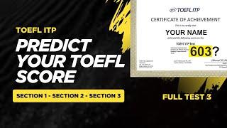 Full test TOEFL ITP, Listening, Structure, and Reading, check your ability now #toefltest #toeflitp