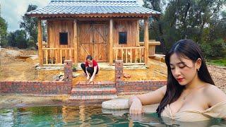 Woman Builds an Amazing Wooden House in 2025 – You Won’t Believe the Result!