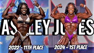 Ashley Jones (2022 - 11th Place) VS (2024 - 1st Place) Physique Comparison