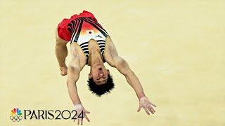 Daiki Hashimoto NAILS his floor routine in men's gymnastics team final | Paris Olympics | NBC Sports