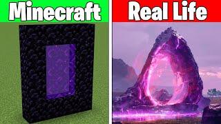 Realistic Minecraft | Real Life vs Minecraft | Realistic Slime, Water, Lava #244