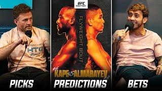 UFC Fight Night: Kape vs Almabayev | Full Fight Card | Predictions Bets and Breakdowns