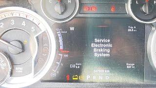 2015 Dodge Ram 3500 service electronic breaking system  ABS repair. NO PARTS NEEDED