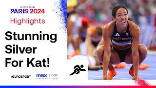 Katrina Johnson-Thompson takes STUNNING Silver! | 800m Heptathlon Decider! | #Paris2024 #Olympics