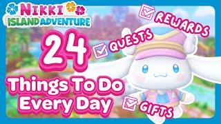 24 Things To Do Every Day in Hello Kitty Island Adventure!