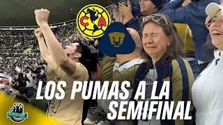 Color América vs Pumas Cuartos de Final (1-3) | LOS PUMAS A LA SEMIFINAL | Callaron el Azteca