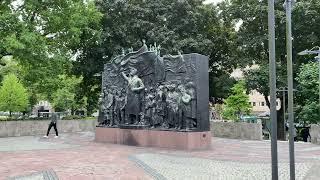 Brantingmonumentet in Norra Bantorget park in Stockholm, Sweden